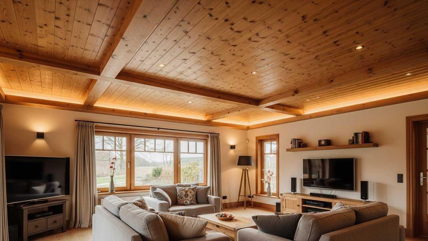 derevyannye potolki v dome 1