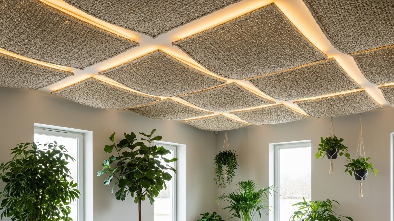 innovatsionnye eko potolki s biorazlagaemymi materialami