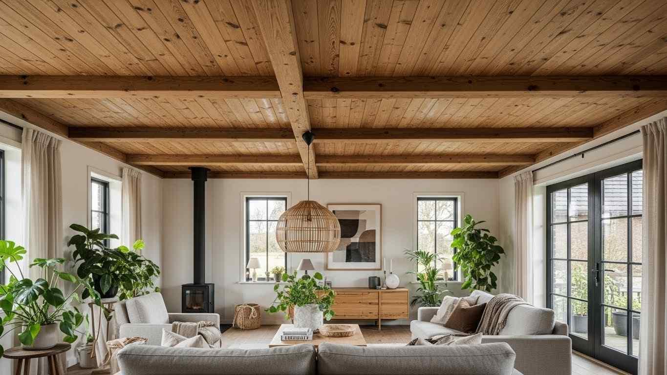 naturalnye potolki v interere 1